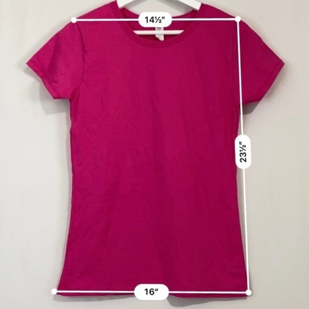 Fruit of the Loom Women’s Casual Short Sleeve Crewneck Tee Shirt Pink NWOT - Picture 7 of 8